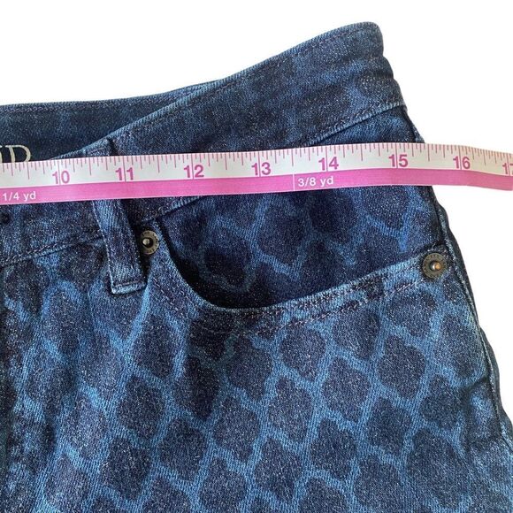 Lands End Geometric Design Slim Jeans Sz 6 - Picture 3 of 8